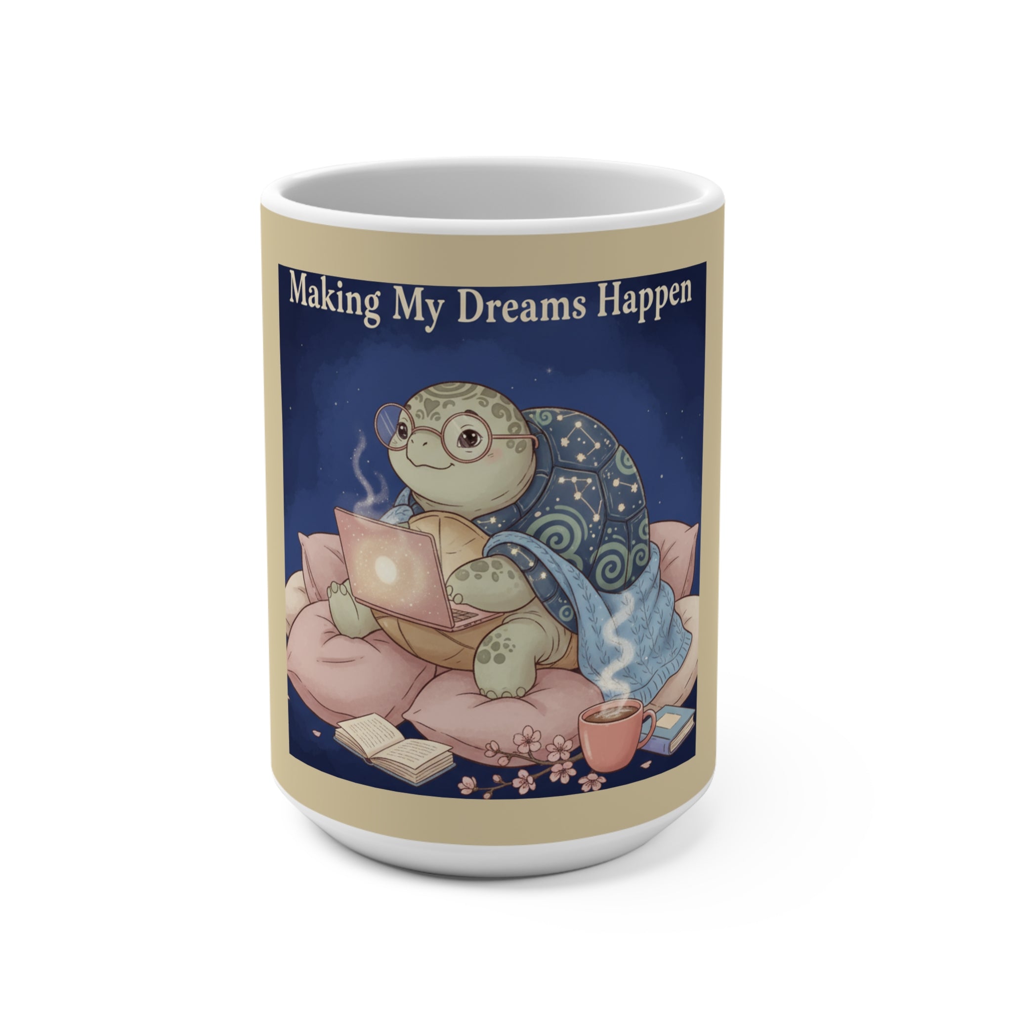 Turtle Mug 15oz – Making My Dreams Happen