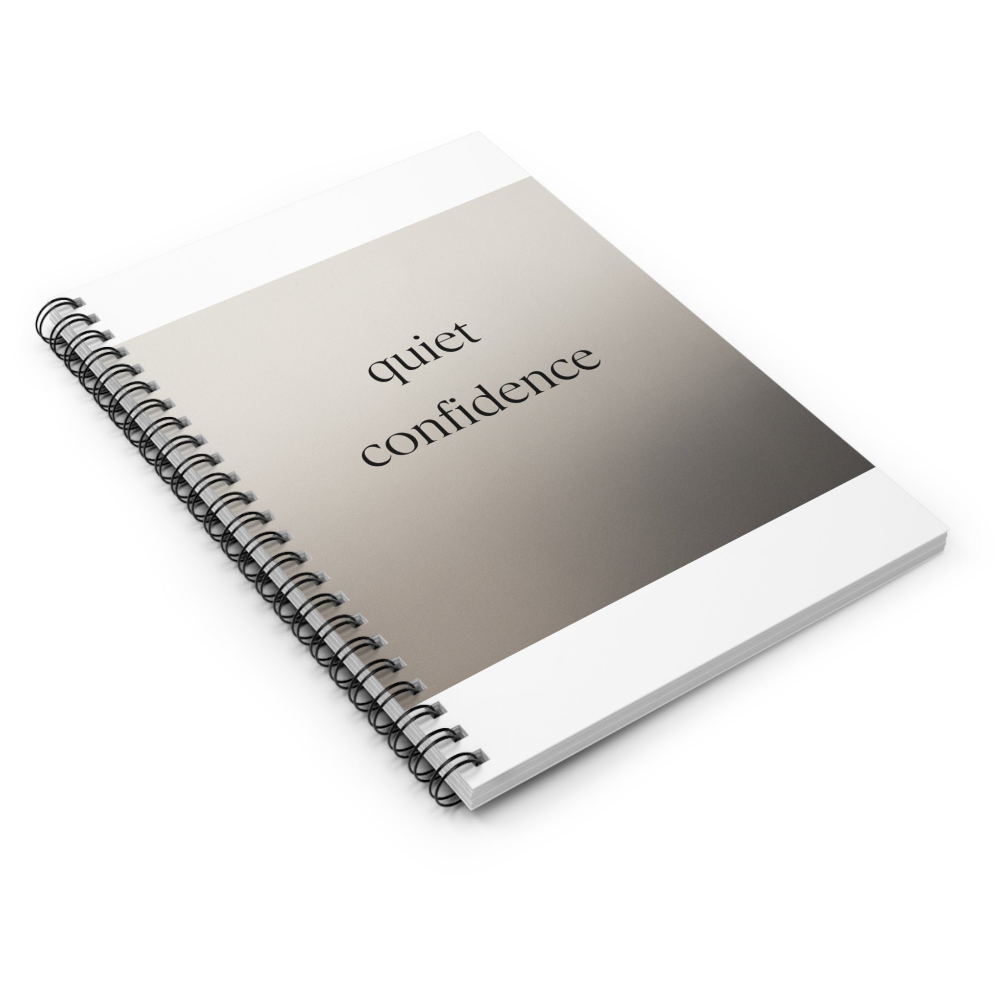quiet confidence Spiral Notebook