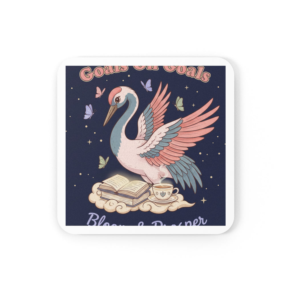 Crane Cork Coaster – Goals on Goals Bloom Prosper