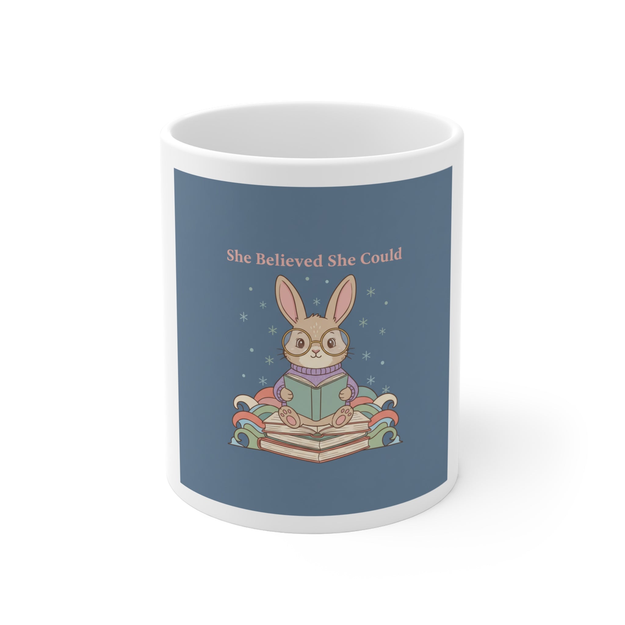 Bunny Mug 11oz – She Believed She Could