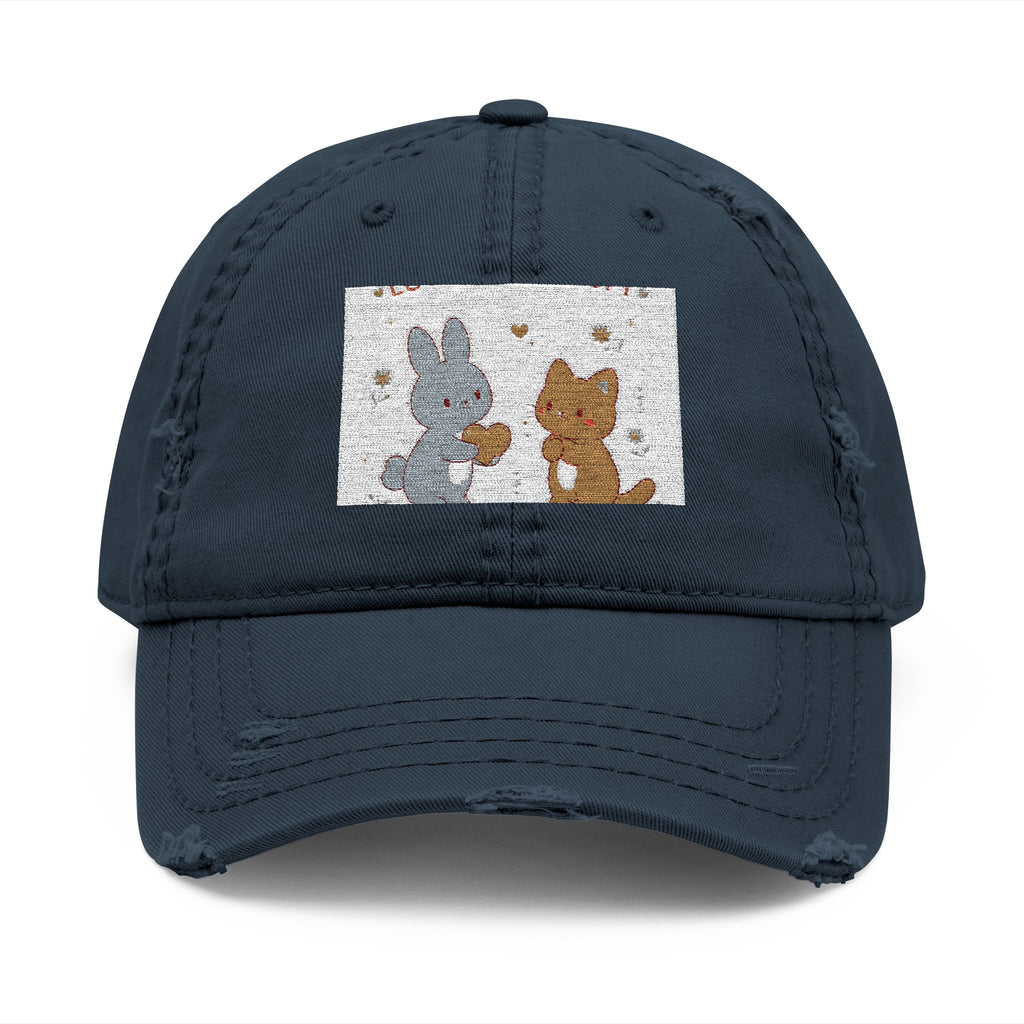 "LOVE CAN BE SOFT" Black Cat Dad Hat | College Girl Gift | Fashion | KayKay Classics
