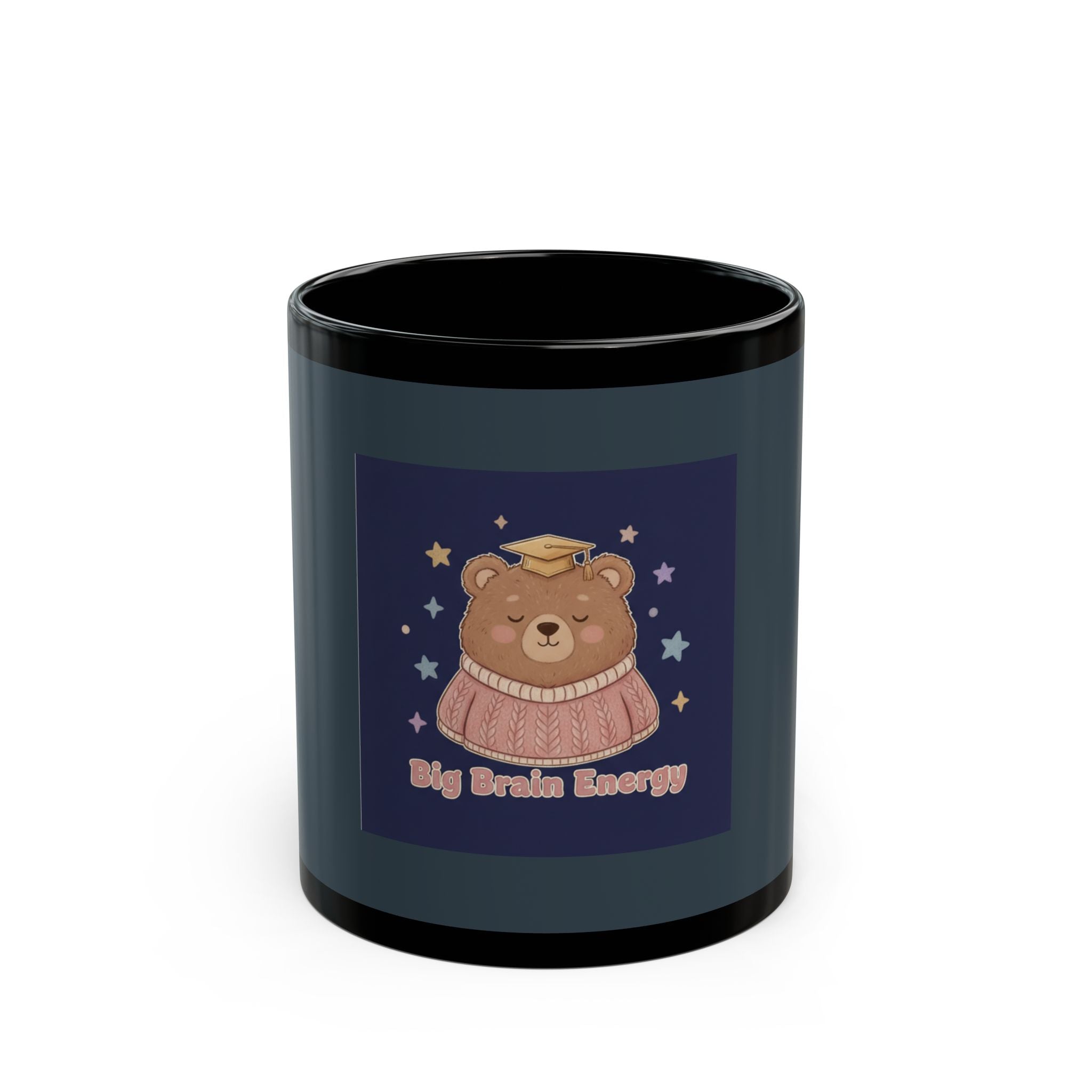 Bear Black Mug 11oz – Big Brain Energy