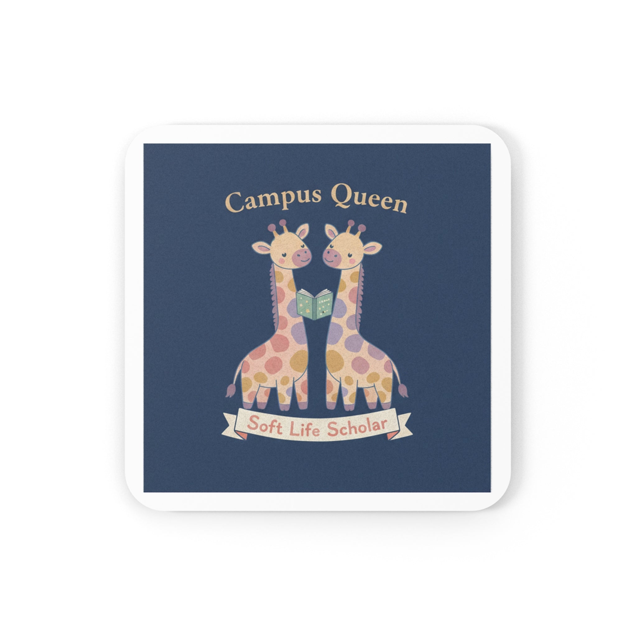 Giraffes Cork Coaster – Campus Queen Soft Life Scholar