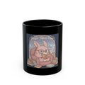 Magic Takes Time Black Mug 11oz