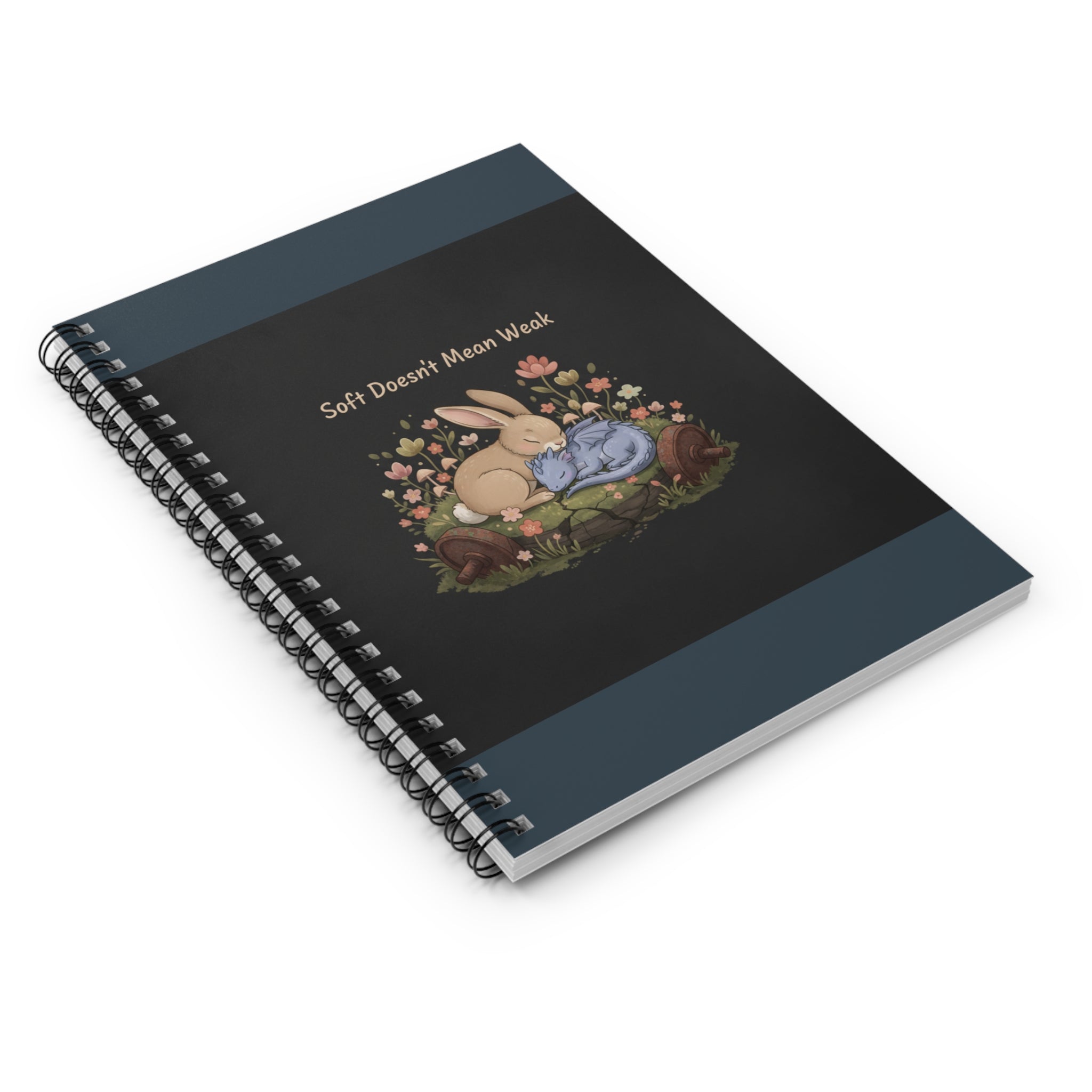 Dragon Spiral Notebook – Soft Doesnt Mean Weak
