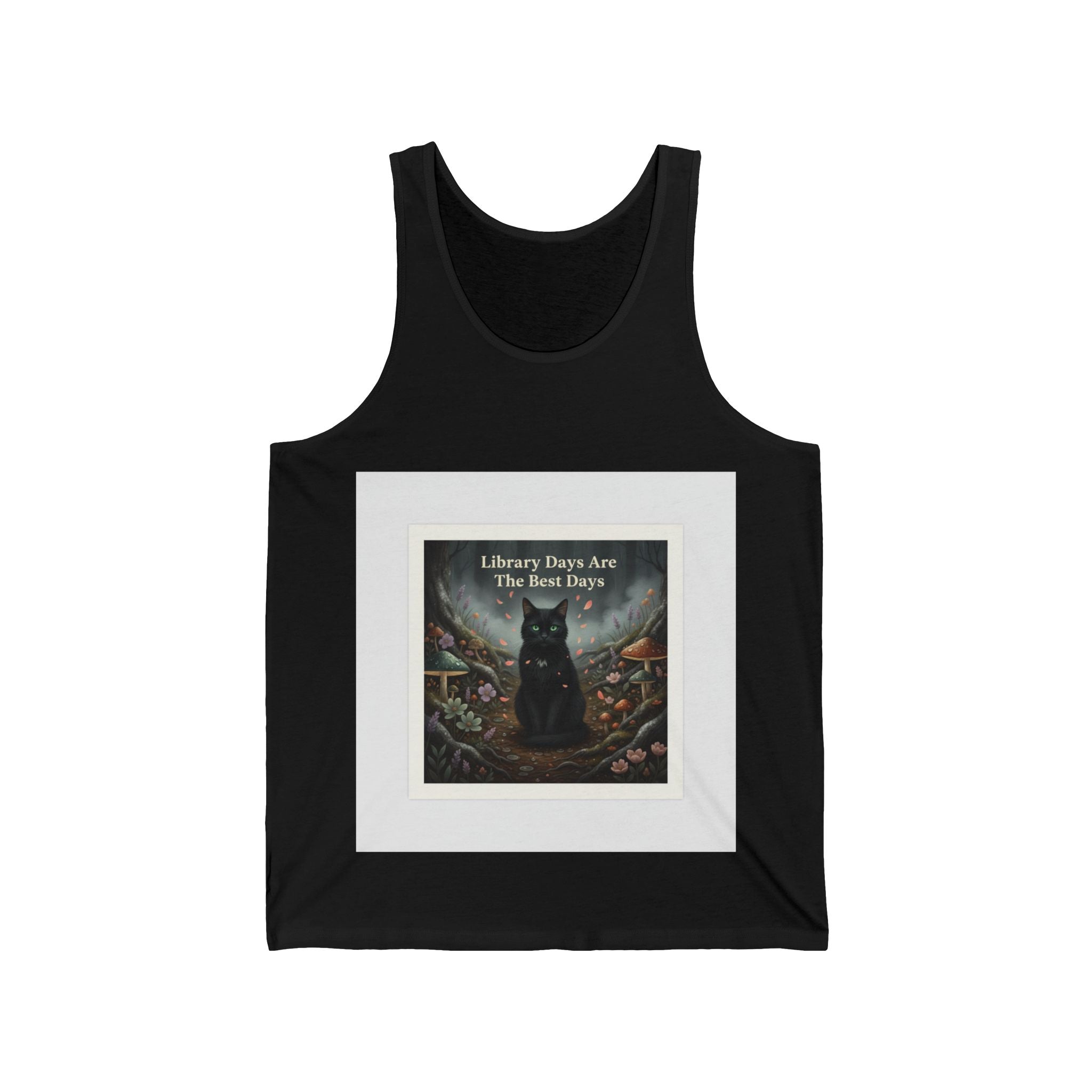 Cat Tank Top – Library Days Are the Best Days