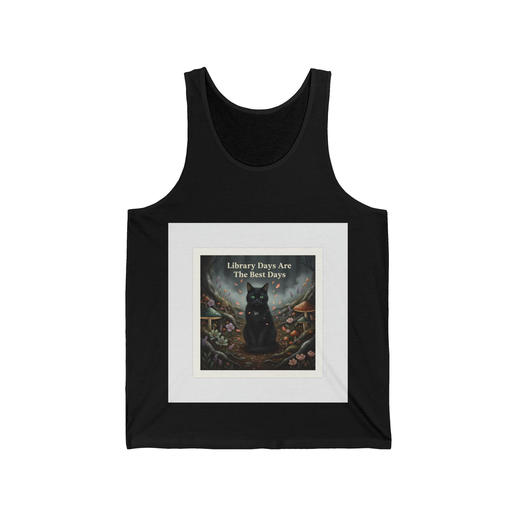 Cat Tank Top – Library Days Are the Best Days