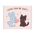 "LOVE CAN BE SOFT" Black Cat Poster | College Girl Gift | Fashion | KayKay Classics