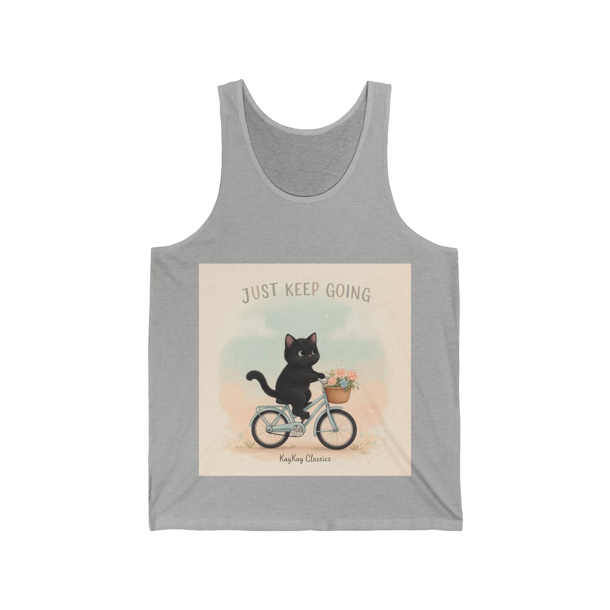 JUST KEEP GOING Cat Tank Top