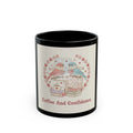 Coffee And Confidence Birds Black Mug 11oz