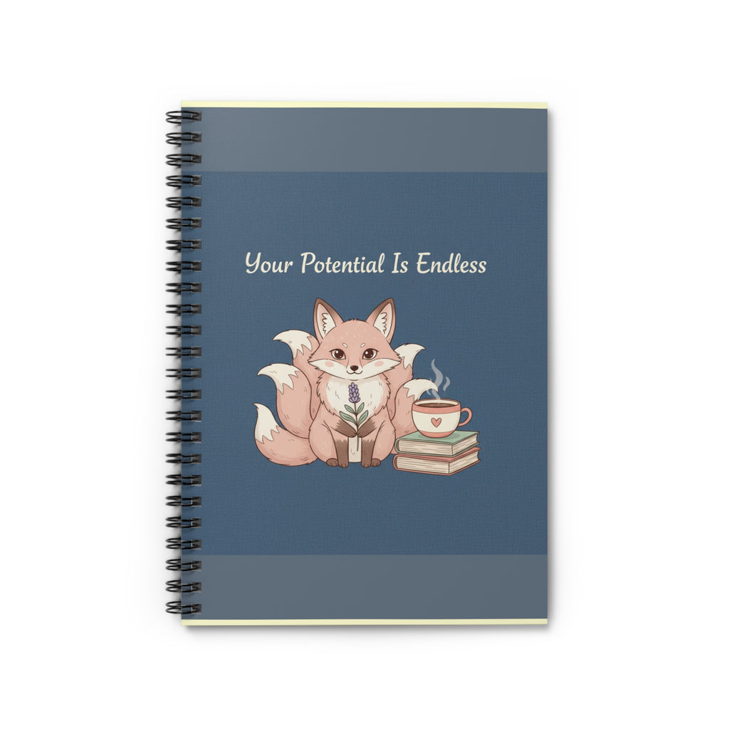Kitsune Spiral Notebook – Your Potential is Endless