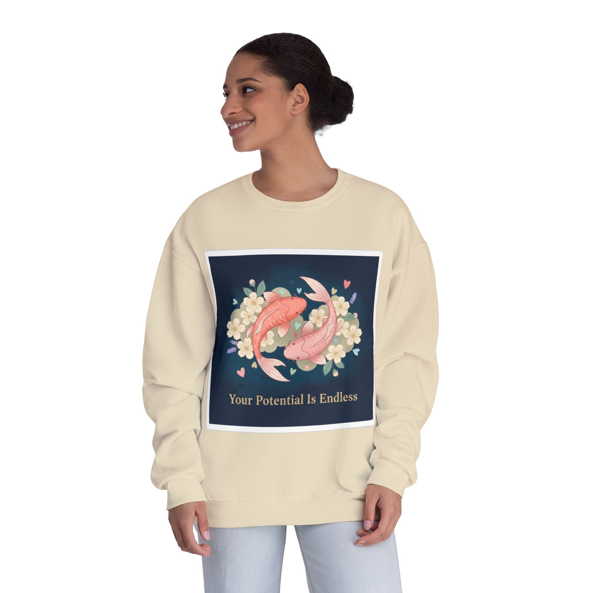 Koi Crewneck Sweatshirt – Your Potential is Endless