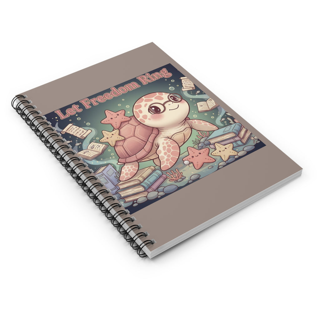 Turtle Spiral Notebook – Let Freedom Ring