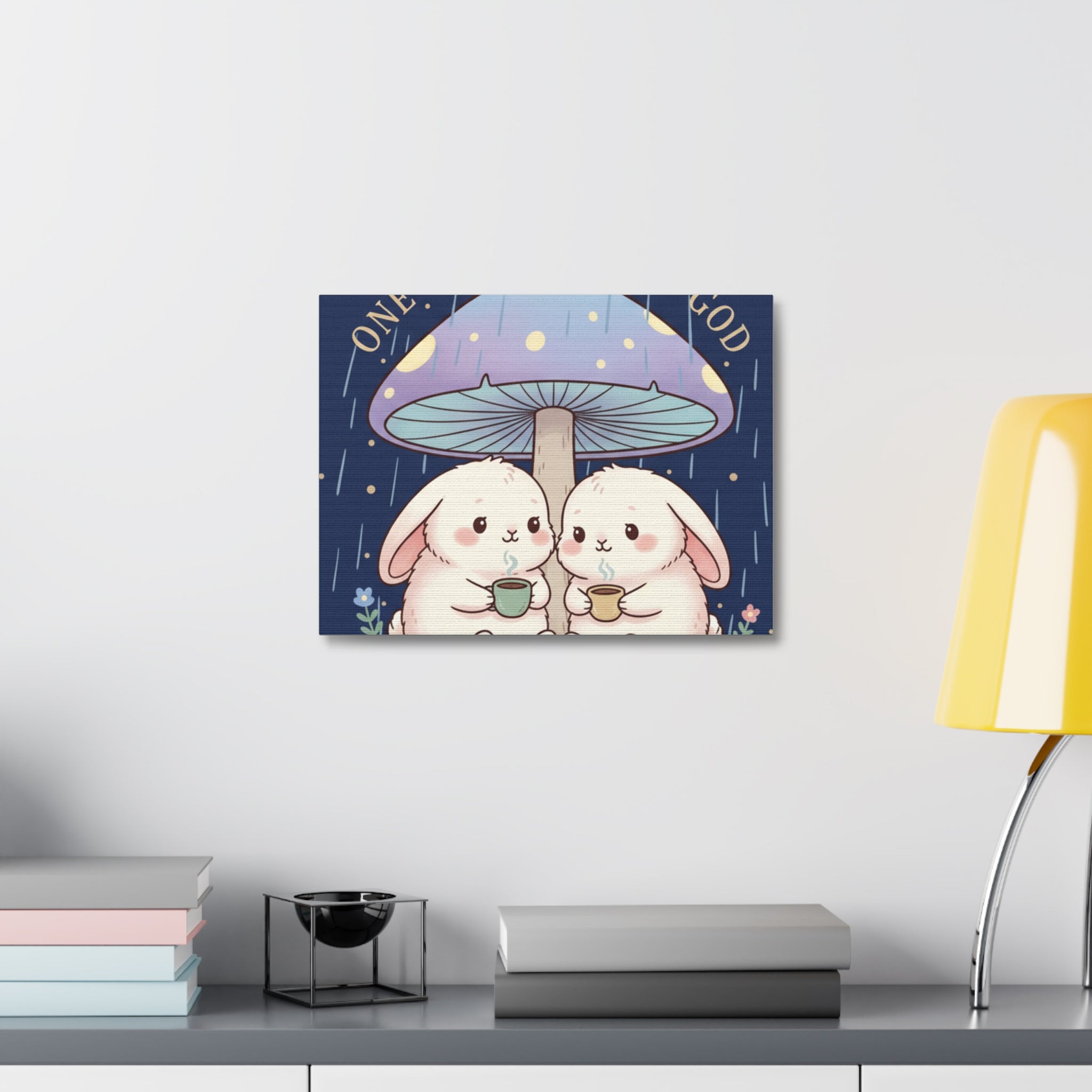 Two Cute Bunnies Canvas Print – One Nation Under God