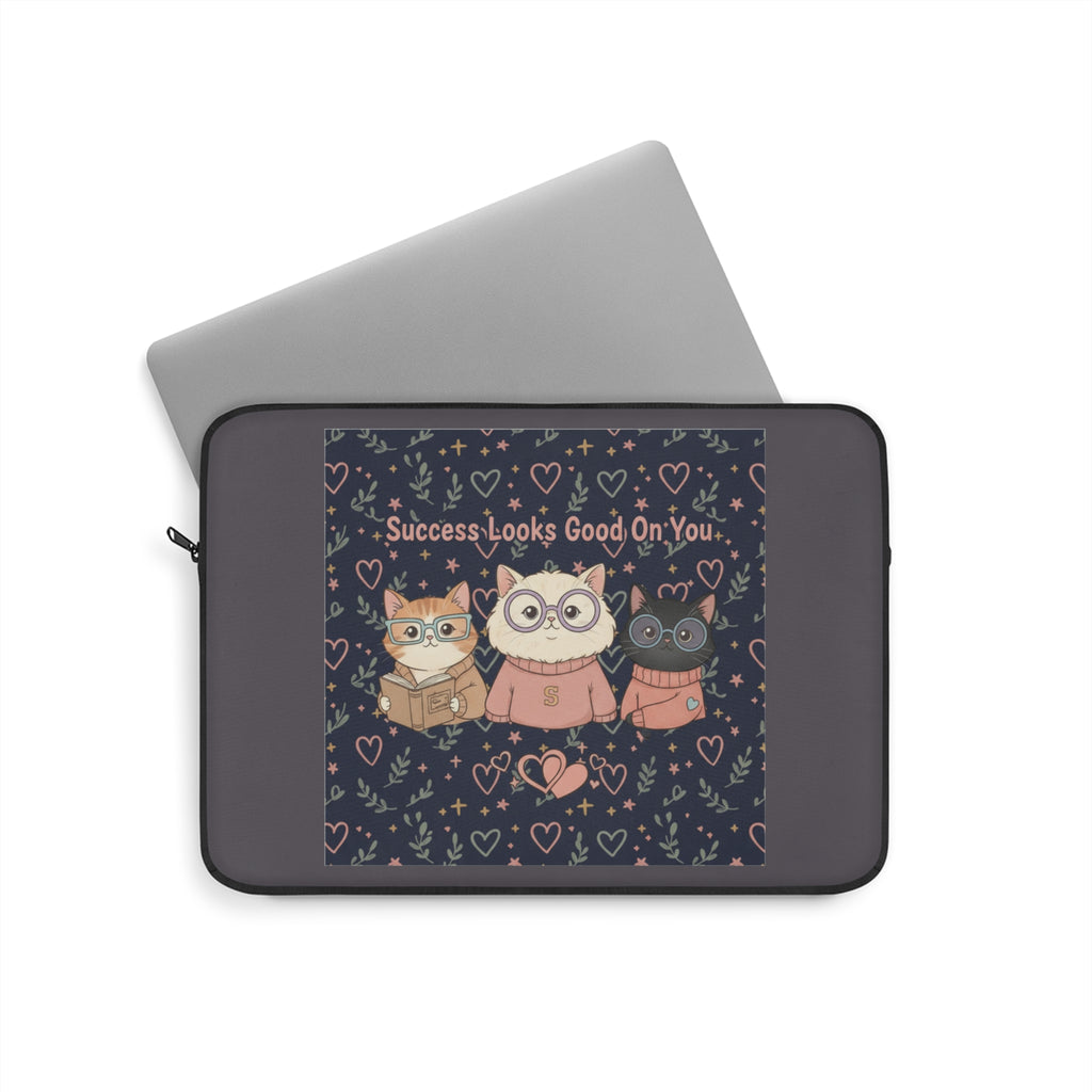 Cats With Glasses Laptop Sleeve – Success Looks Good on You