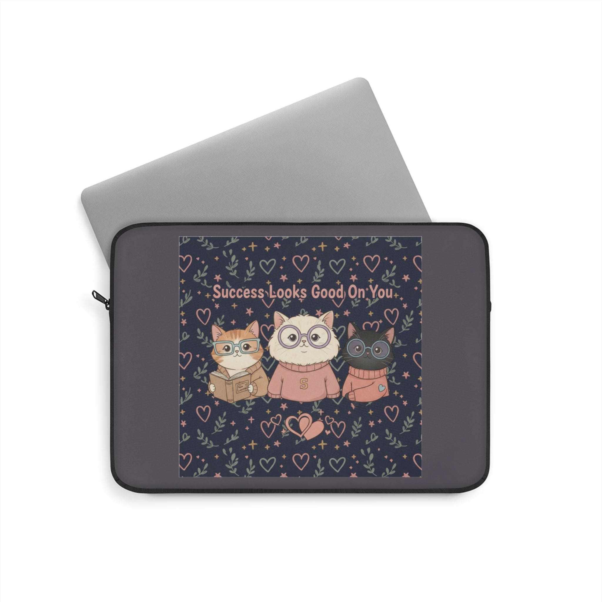 Cats With Glasses Laptop Sleeve – Success Looks Good on You