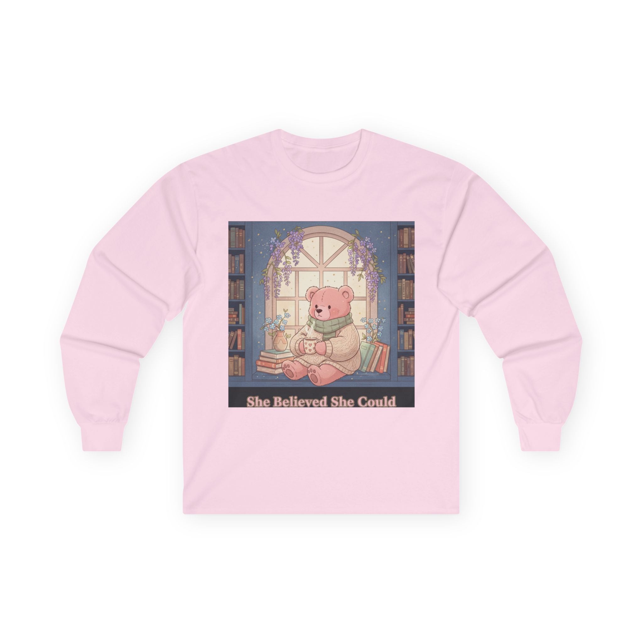 Bear Long Sleeve Tee – She Believed She Could
