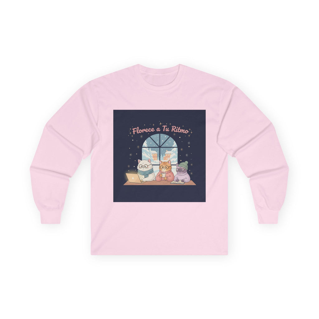 Cat Long Sleeve Tee – Florece a Tu Ritmo