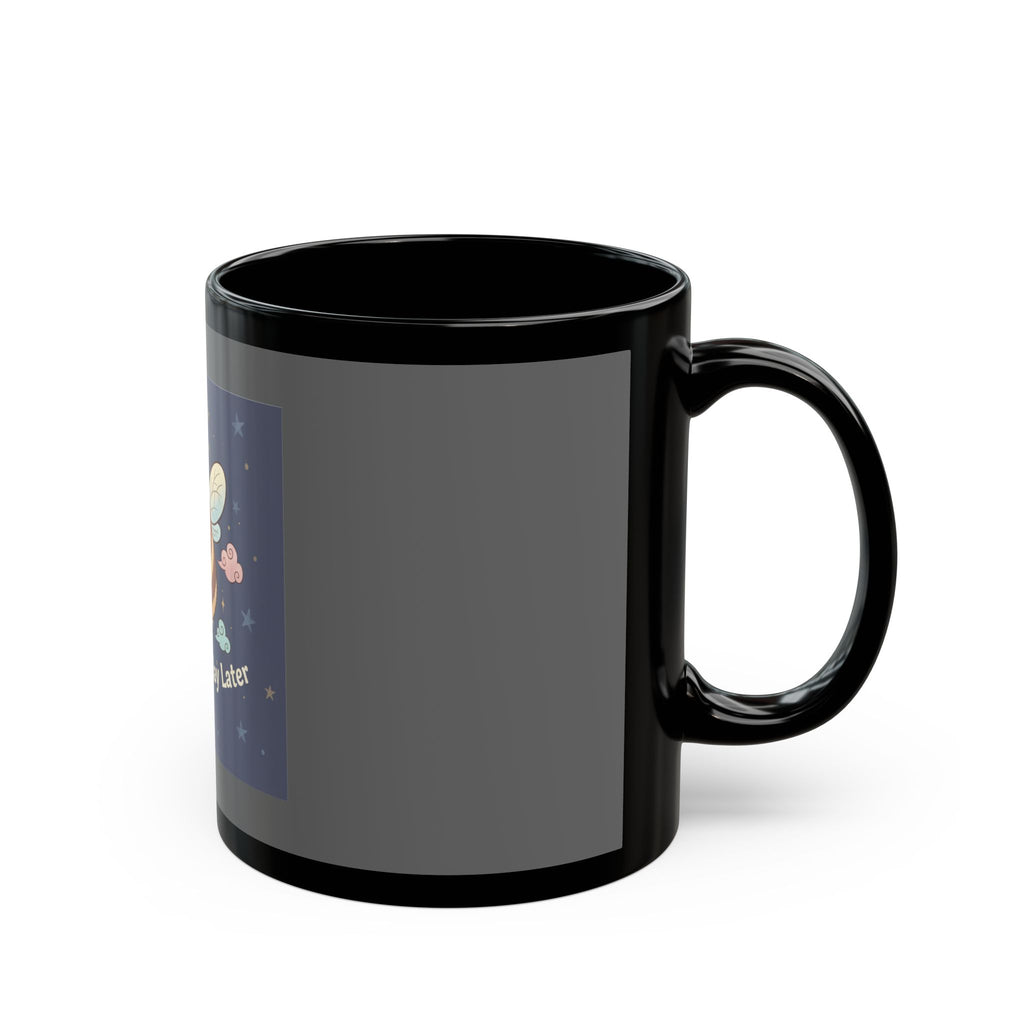 Bee Black Mug 11oz – Study Now, Slay Later