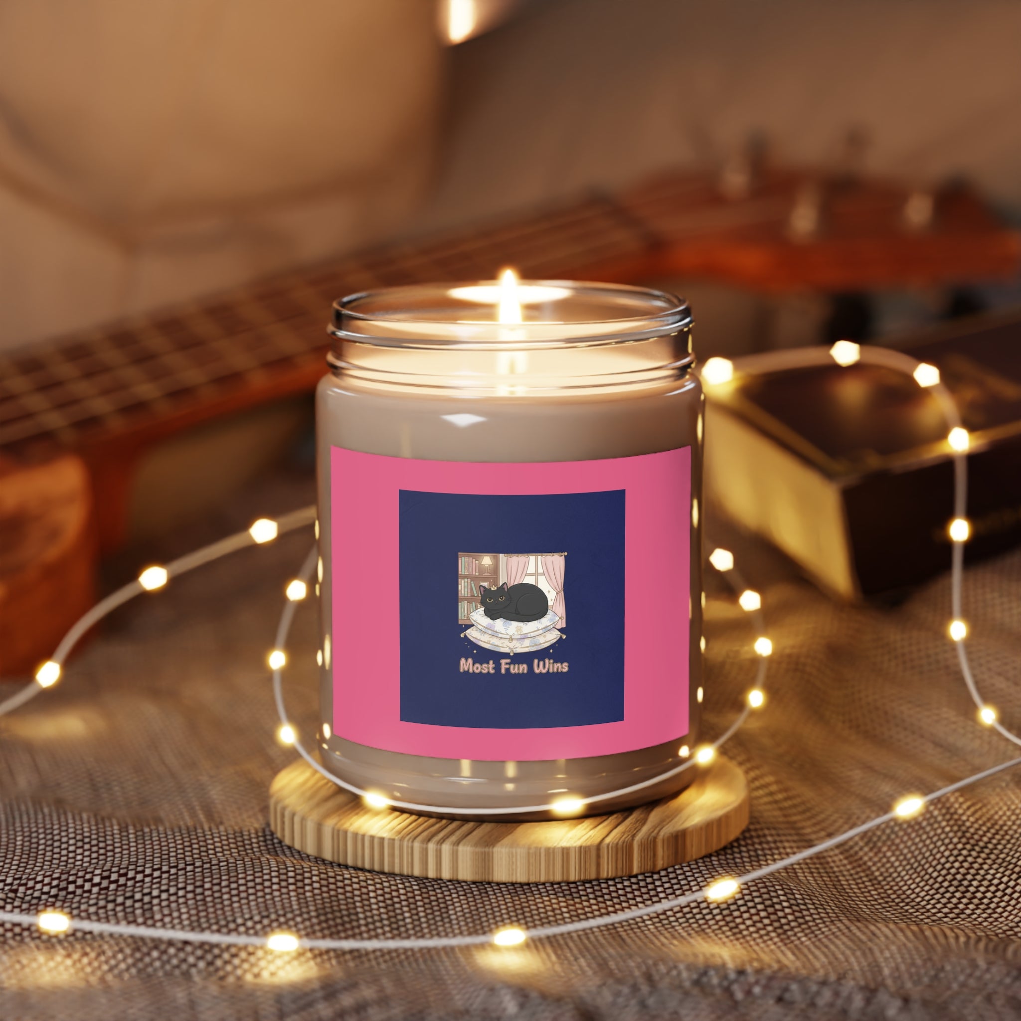 Black Cat Scented Candle – Most Fun Wins
