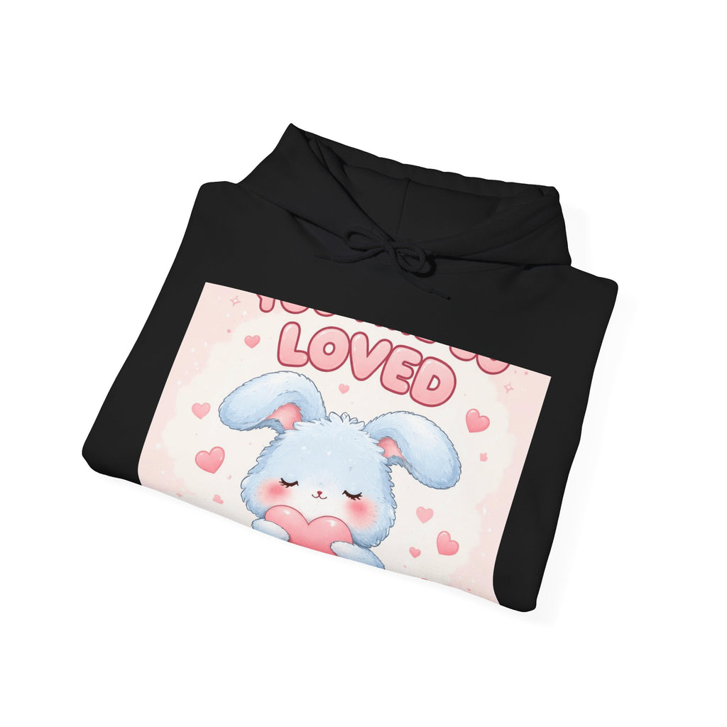"YOU ARE SO LOVED" Black Cat Hoodie | College Girl Gift | Fashion | KayKay Classics