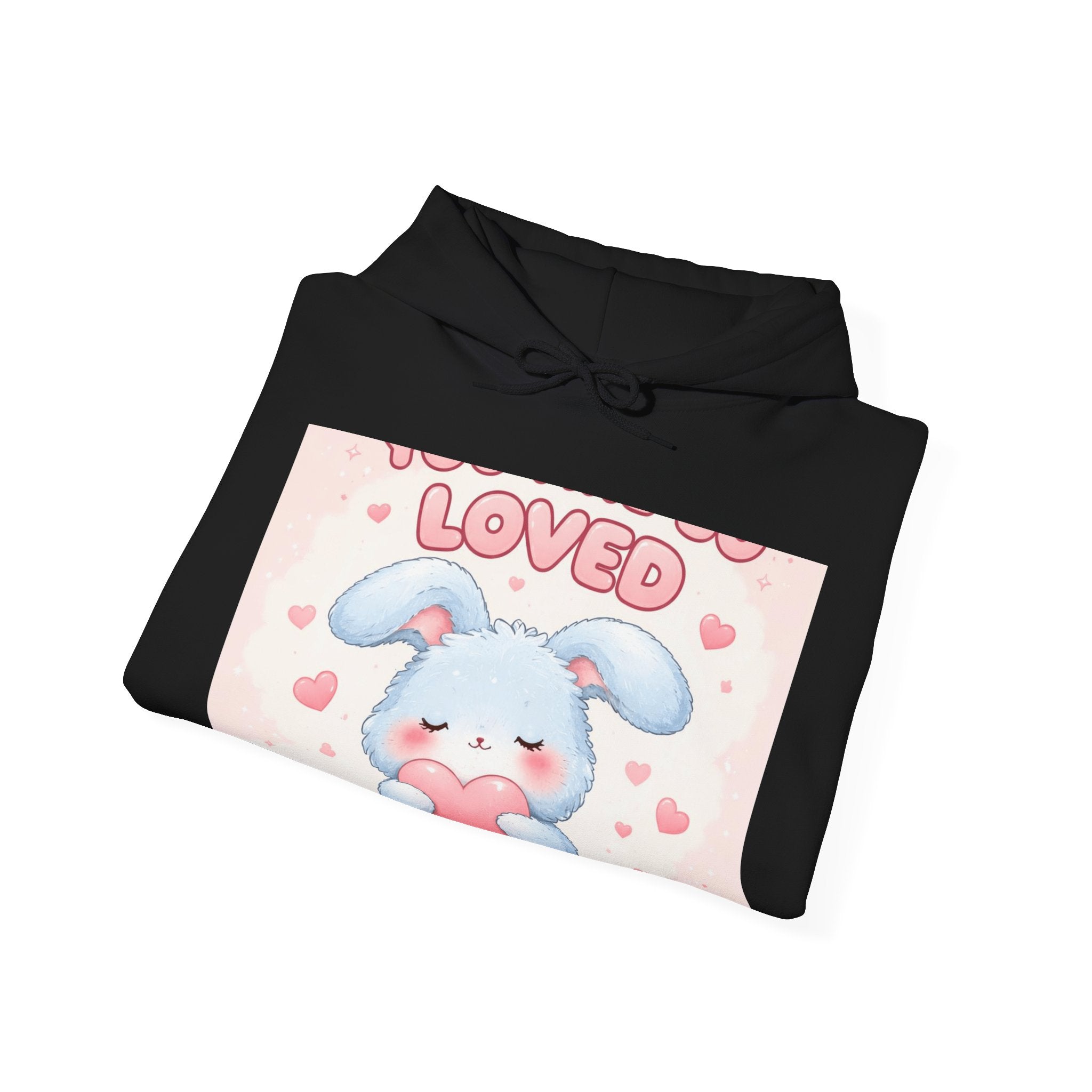 "YOU ARE SO LOVED" Black Cat Hoodie | College Girl Gift | Fashion | KayKay Classics