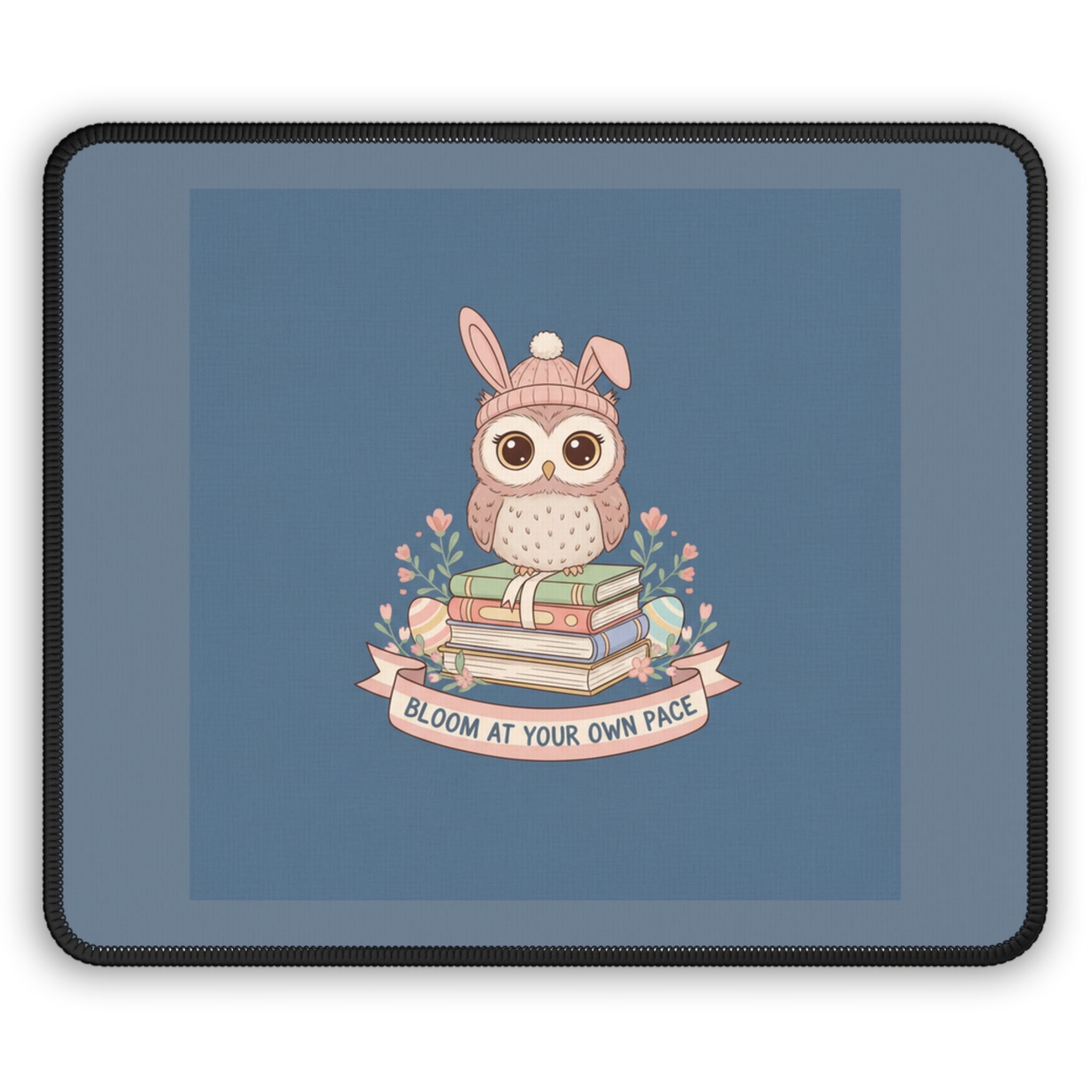 Bunny Mouse Pad – Bloom at Your Own Pace