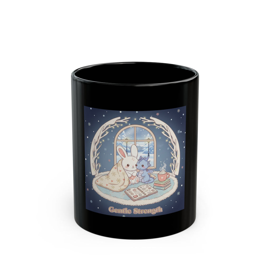 Bear Black Mug 11oz – Gentle Strength