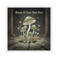 Black Cat Die-Cut Sticker – Bloom at Your Own Pace