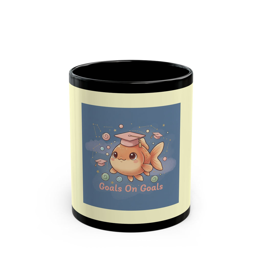 Goldfish Black Mug 11oz – Goals on Goals