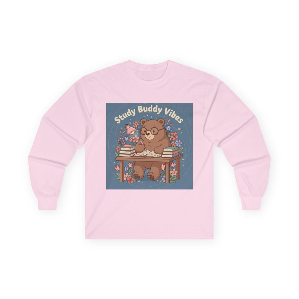 Bear Long Sleeve Tee – Study Buddy Vibes