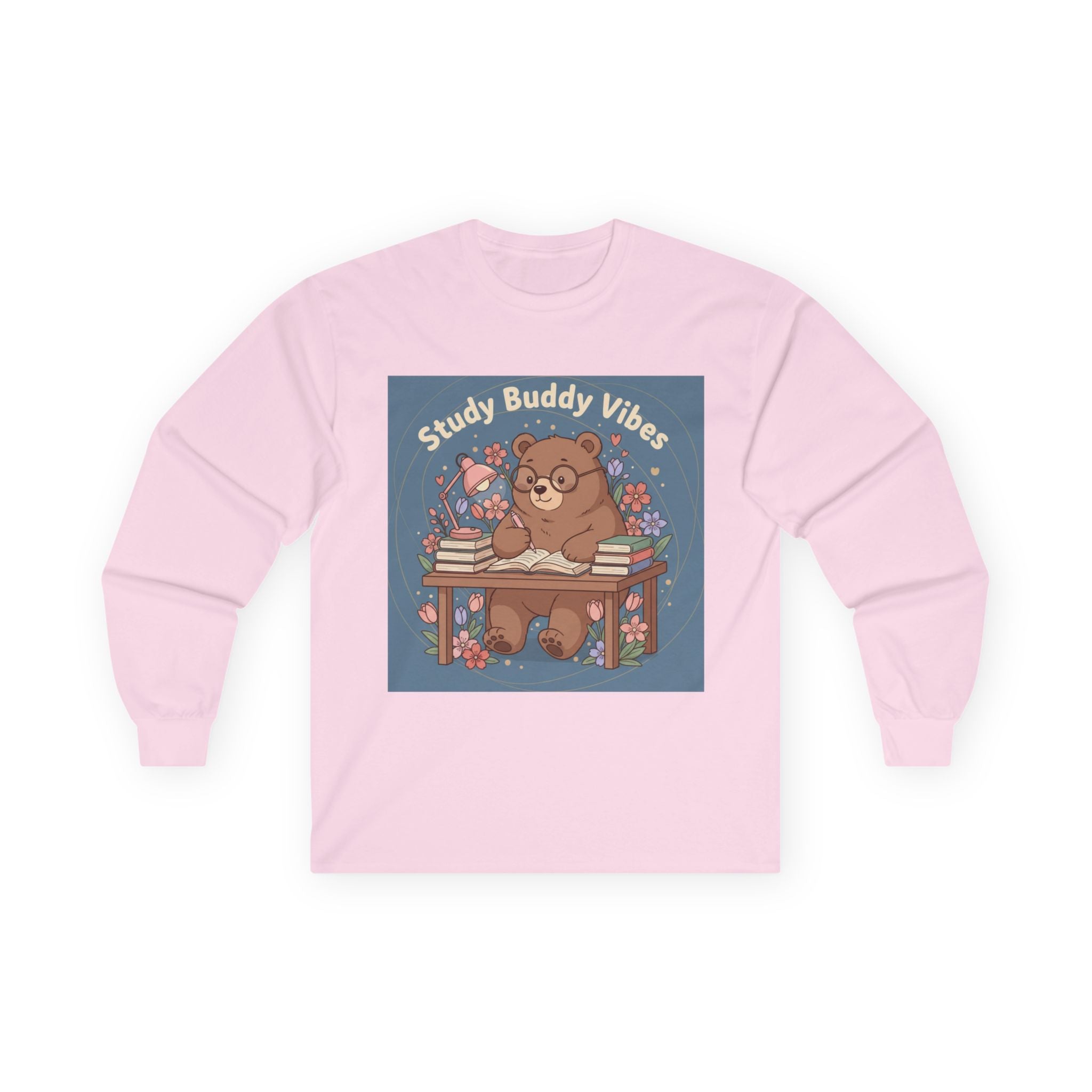 Bear Long Sleeve Tee – Study Buddy Vibes
