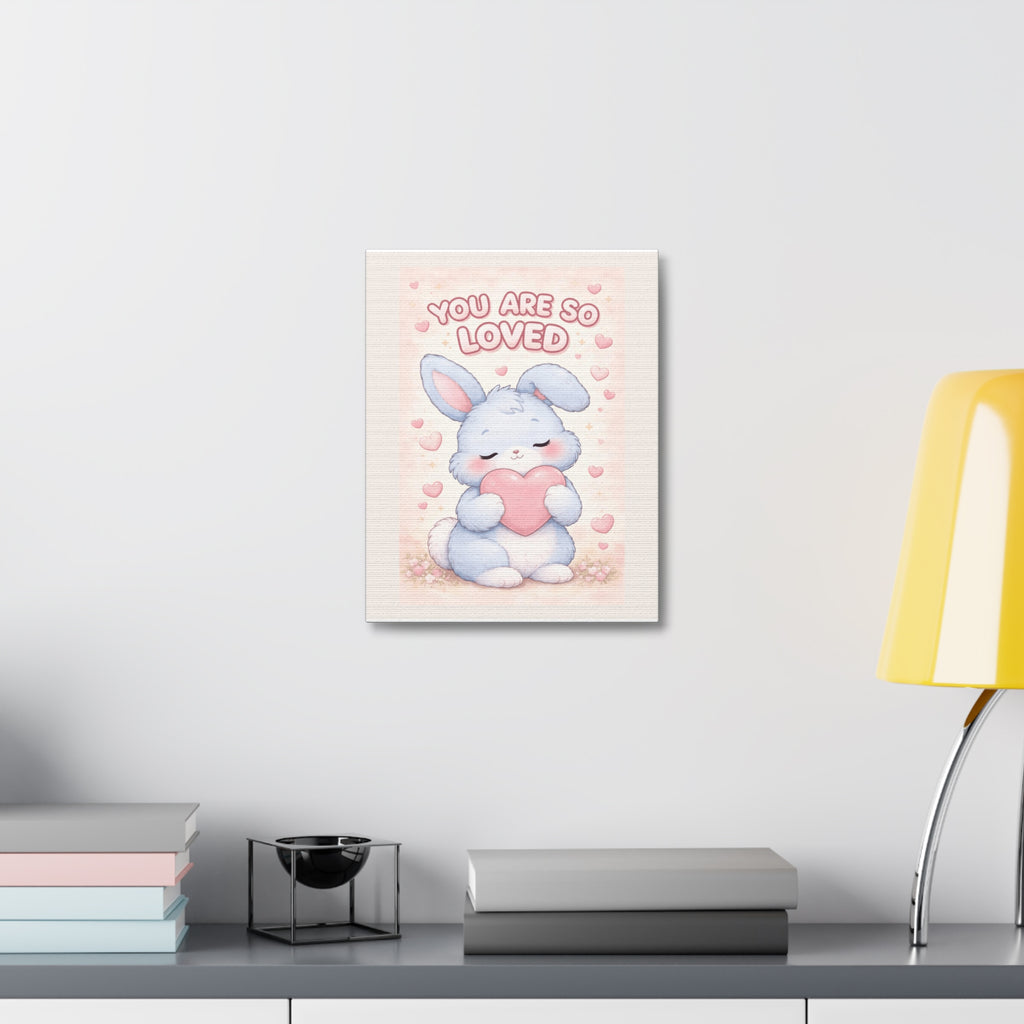 "YOU ARE SO LOVED" Black Cat Canvas | College Girl Gift | Fashion | KayKay Classics