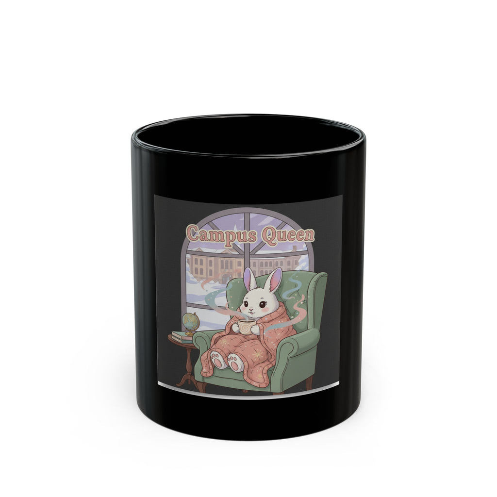 Bunny Black Mug 11oz – Campus Queen
