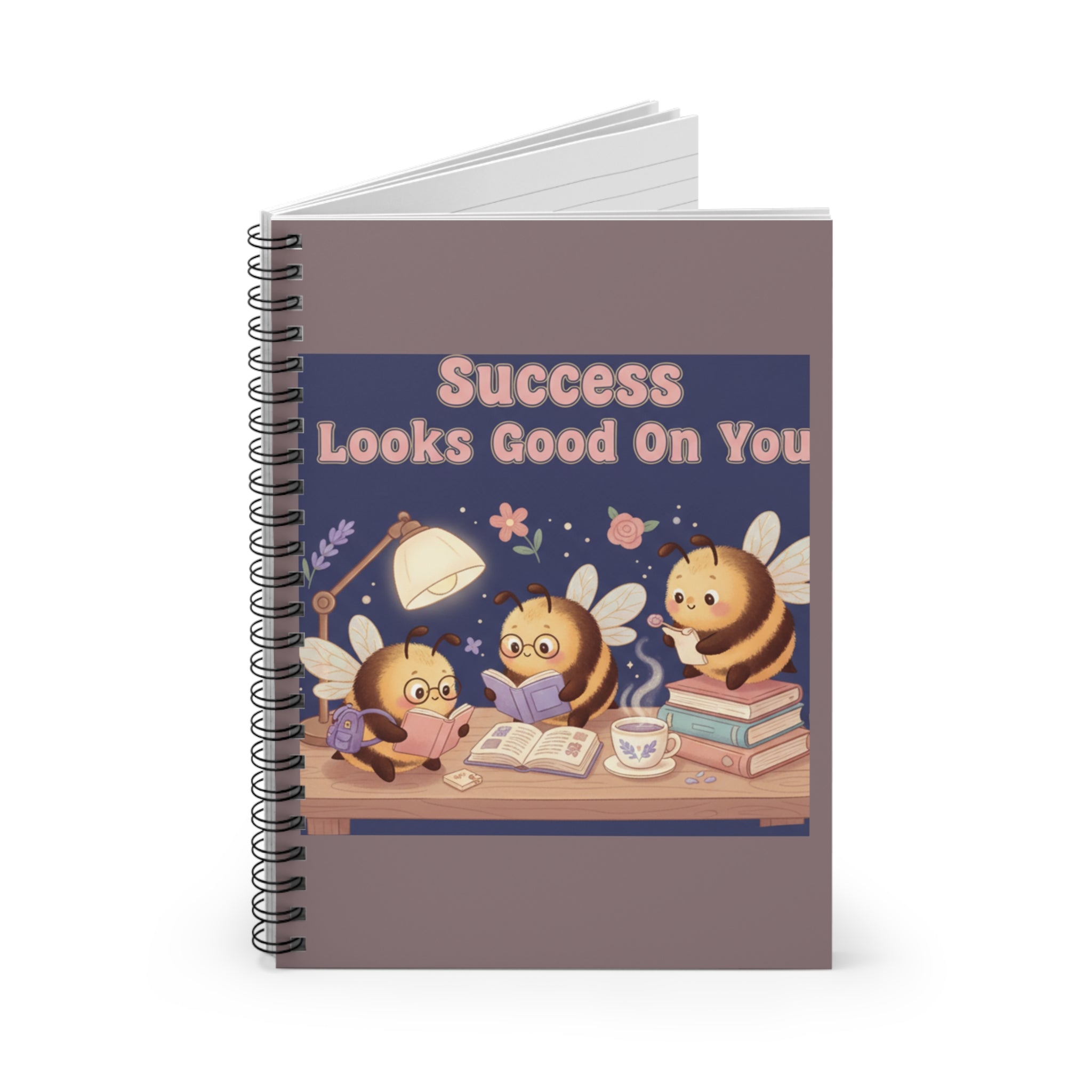 Honeybees Spiral Notebook – Success Looks Good on You