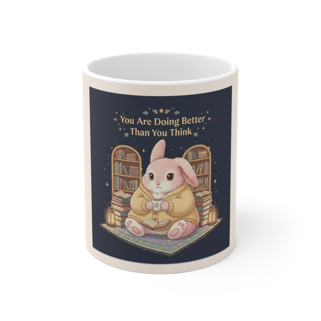 Bunny Mug 11oz – You Are Doing Better Than You Think