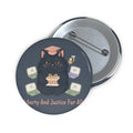 Black Cat Pin Button – Liberty and Justice for All