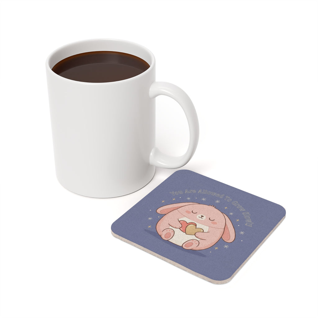 Rabbit Cork Coaster – You Are Allowed to Grow Slowly