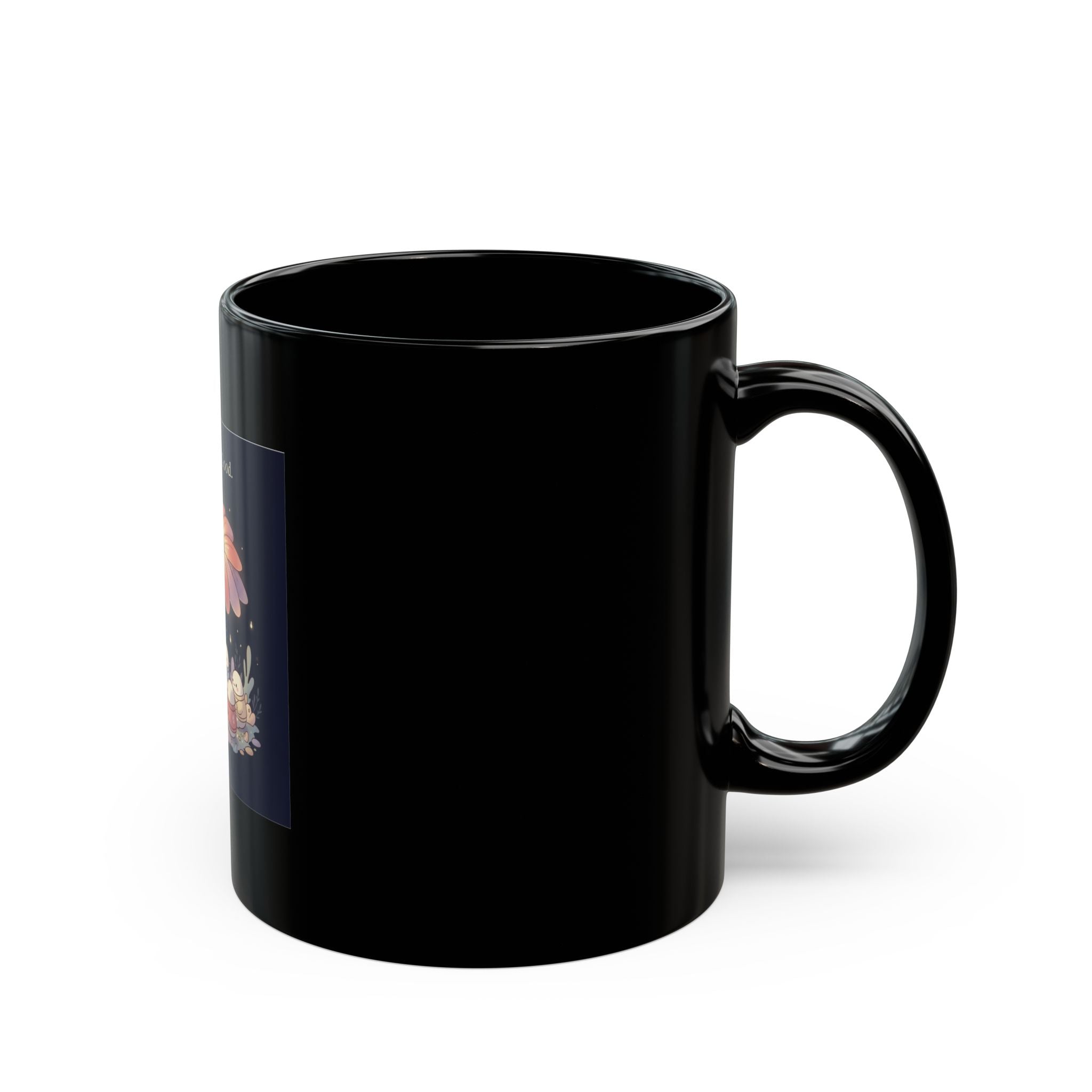 Tiny Chibi Creatures Black Mug 11oz – Do Good Be Good