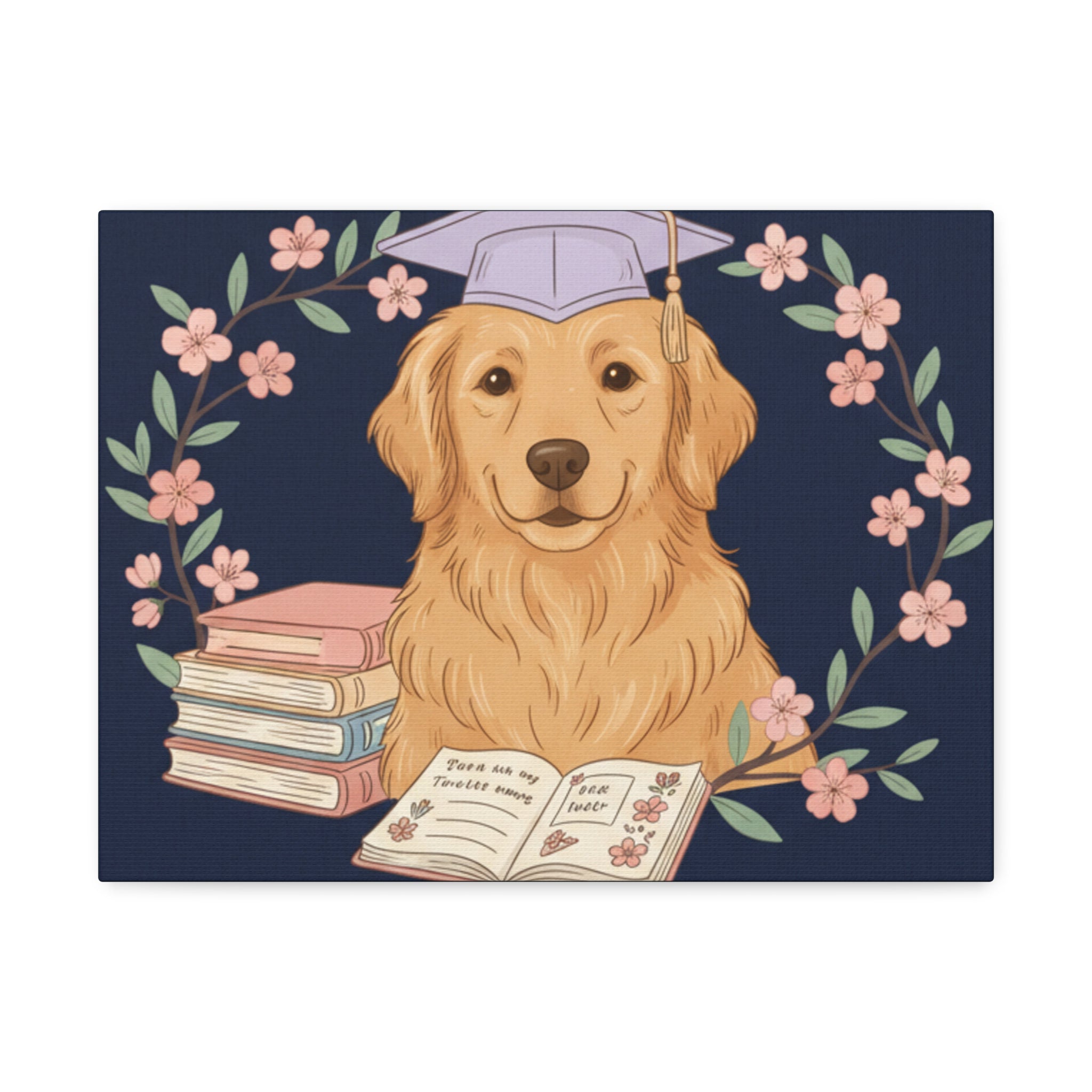 Golden Retriever Canvas Print – Bloom With Grace