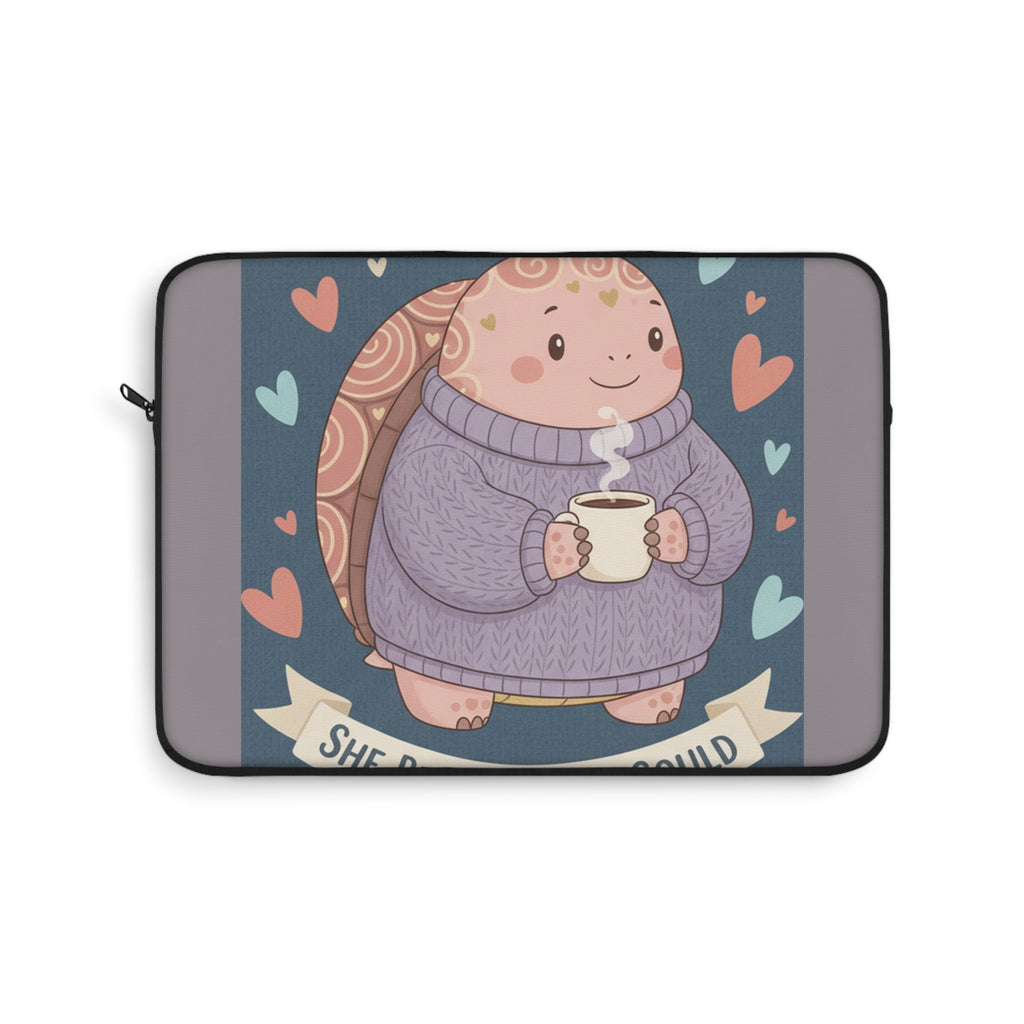 Turtle Laptop Sleeve – She Believed She Could