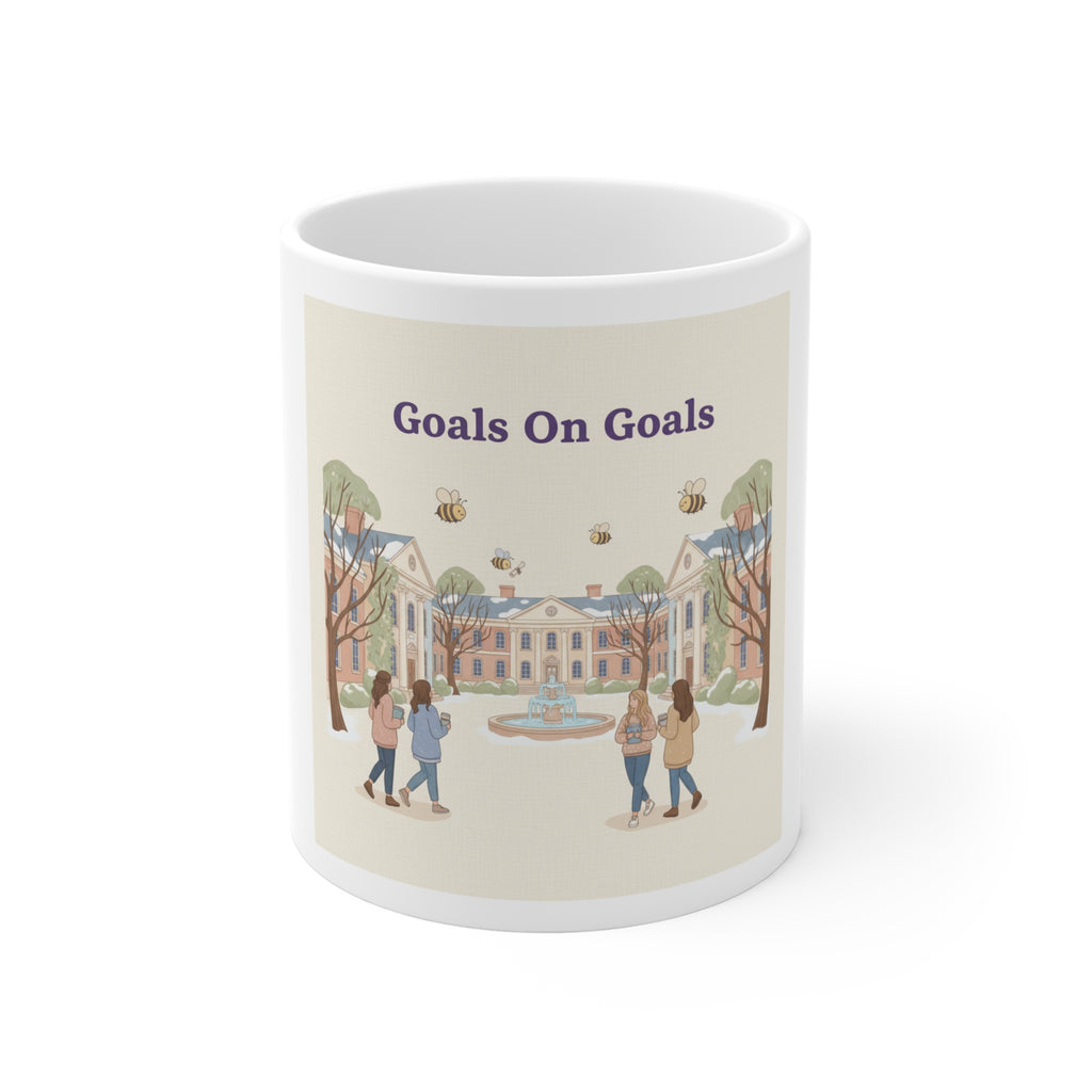 Goals On Goals Bees Mug 11oz