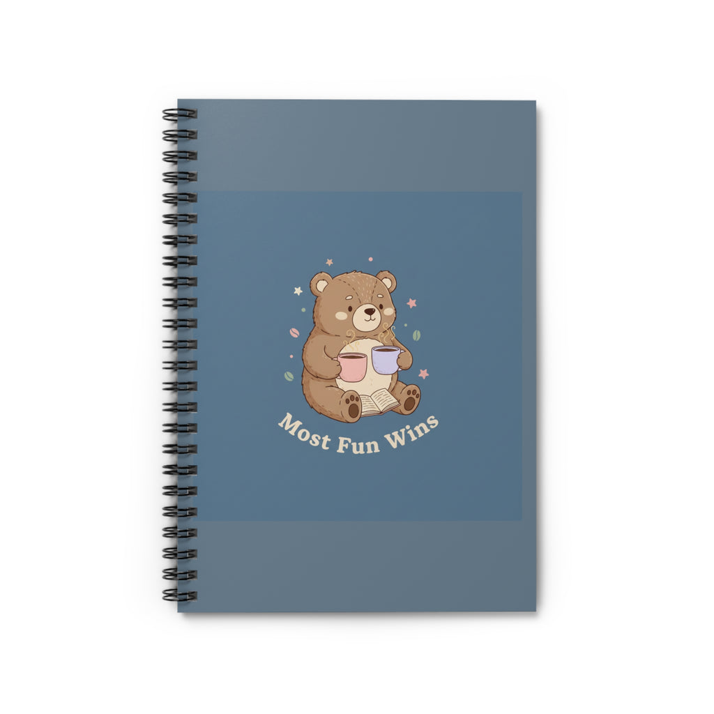Bear Spiral Notebook – Most Fun Wins