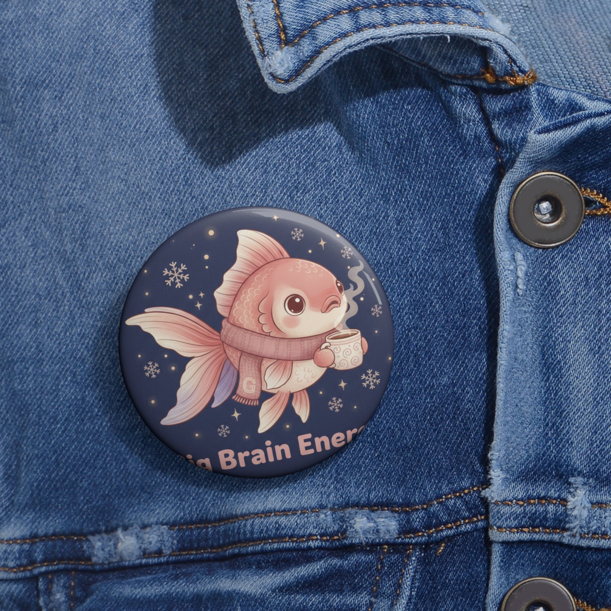 Bear Pin Button – Big Brain Energy
