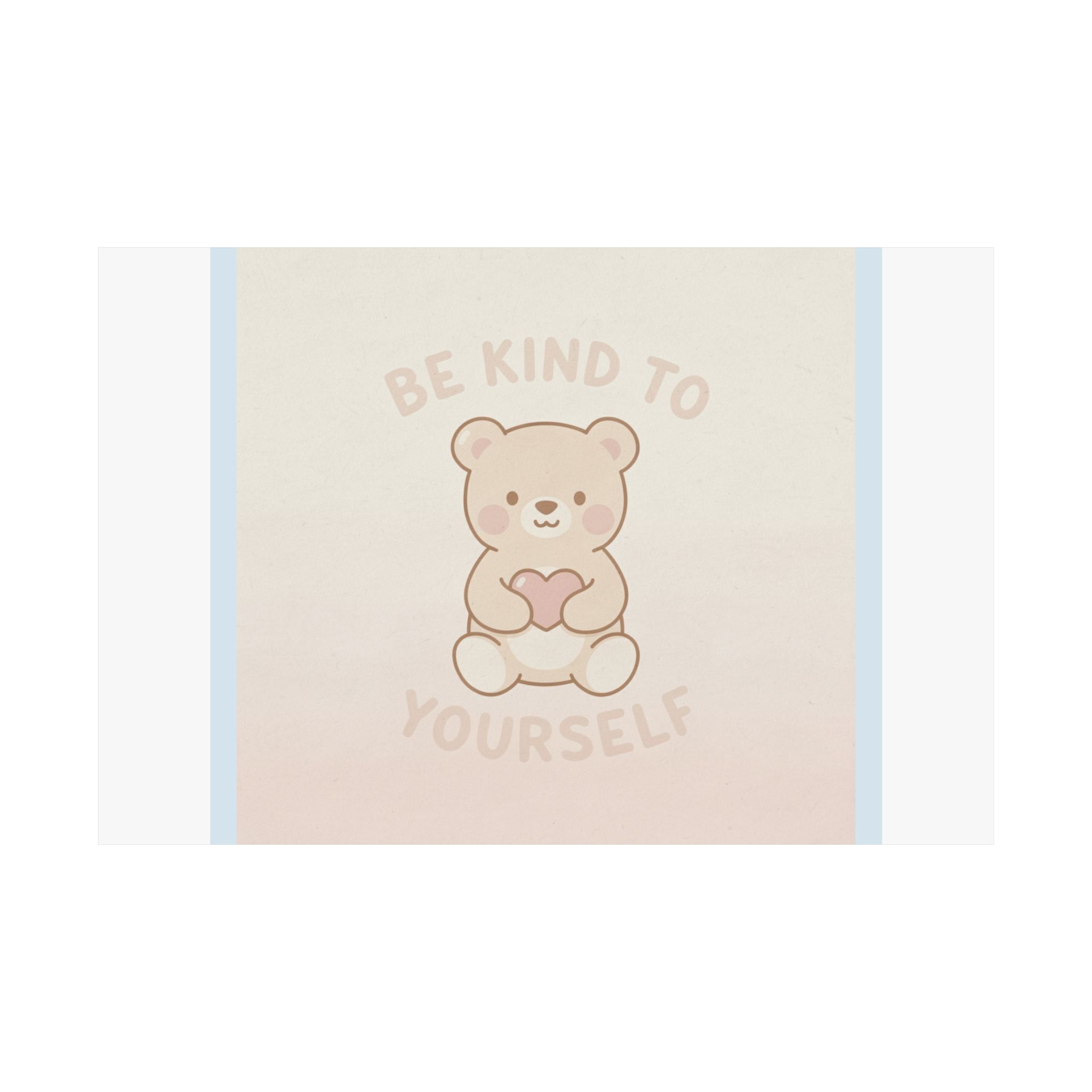 "BE KIND TO YOURSELF" Black Cat Poster | College Girl Gift | Fashion | KayKay Classics