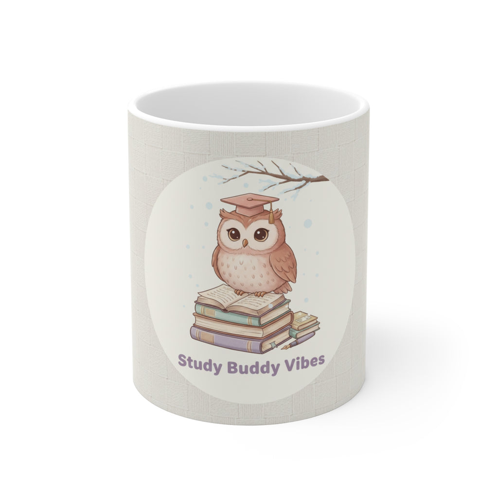 Study Buddy Vibes Owl Mug 11oz