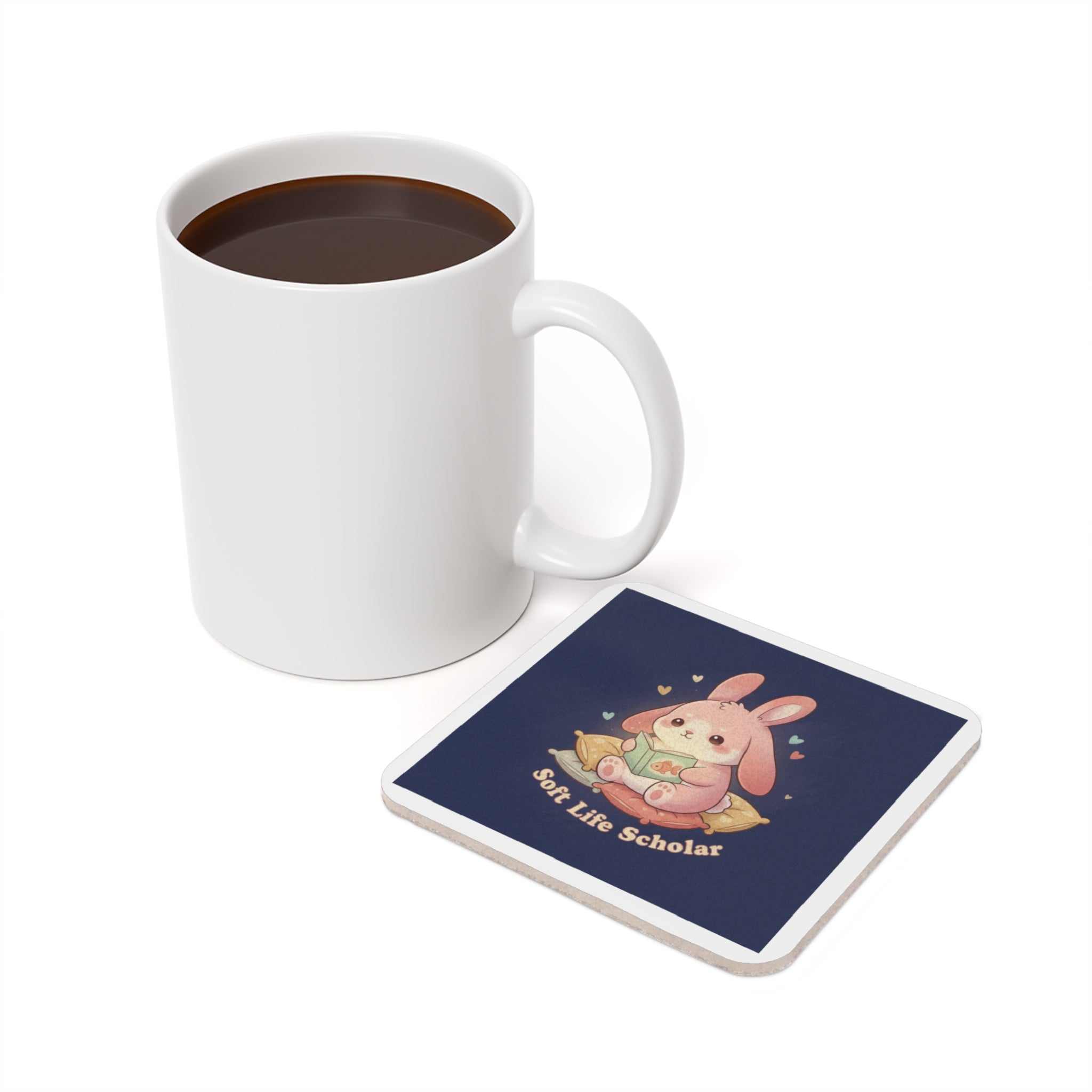 Bunny Cork Coaster – Soft Life Scholar