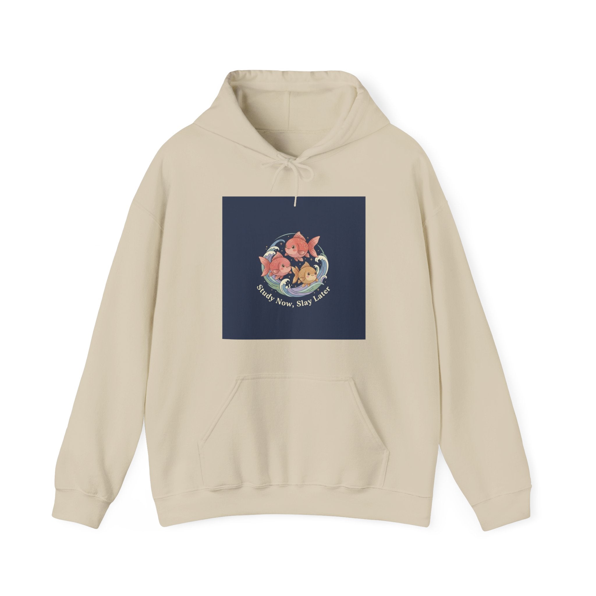 Fish Hoodie – Study Now, Slay Later