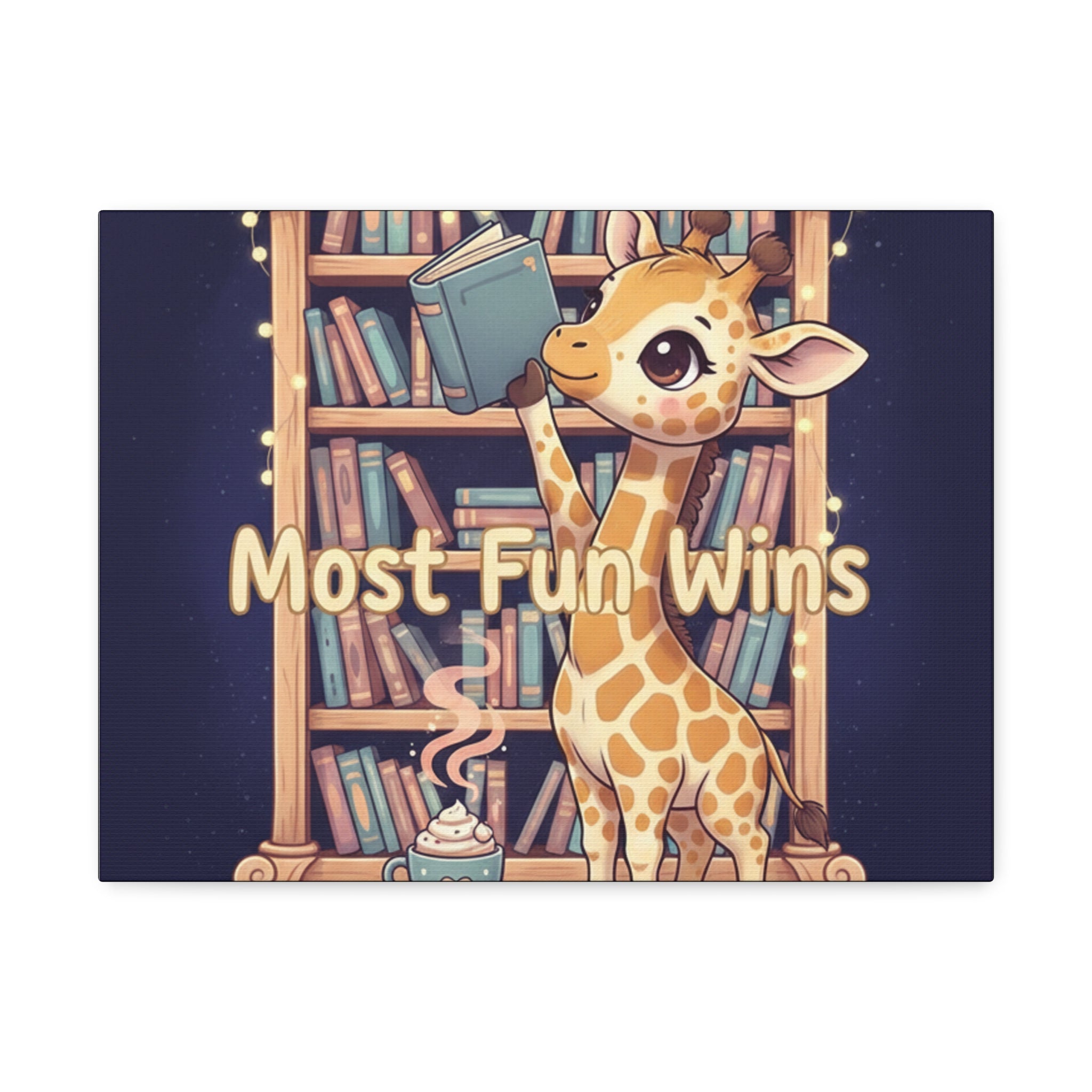 Giraffe Canvas Print – Most Fun Wins