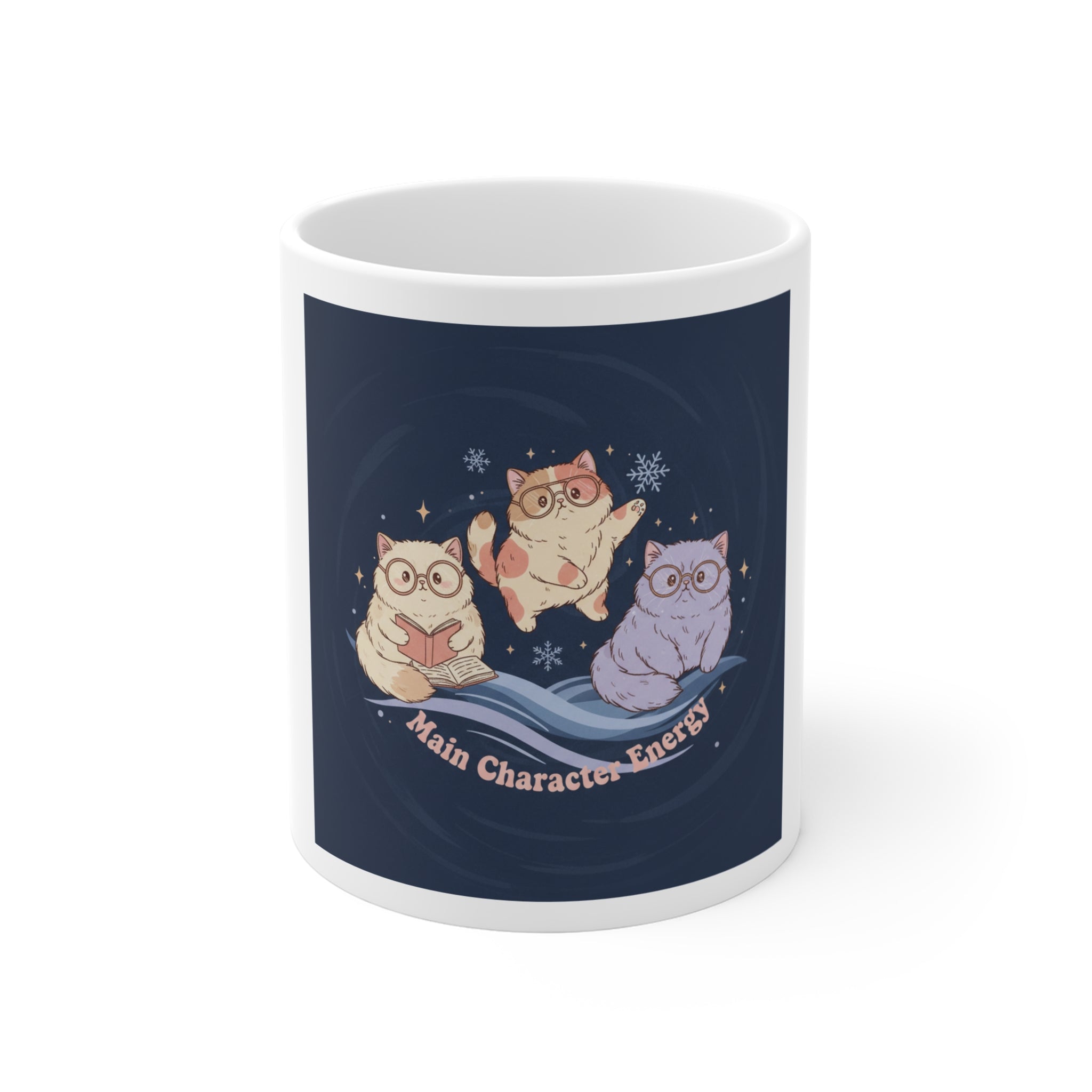 Cats With Glasses Mug 11oz – Main Character Energy